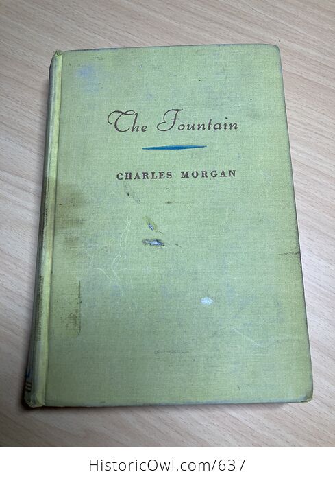 The Fountain Antique Book by Charles Morgan Twelfth Printing C1932 - #MWjSRDp6tMA-1