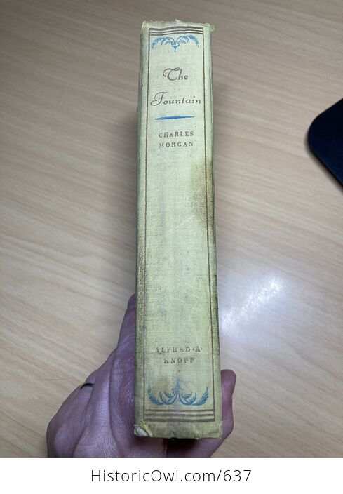 The Fountain Antique Book by Charles Morgan Twelfth Printing C1932 - #MWjSRDp6tMA-2