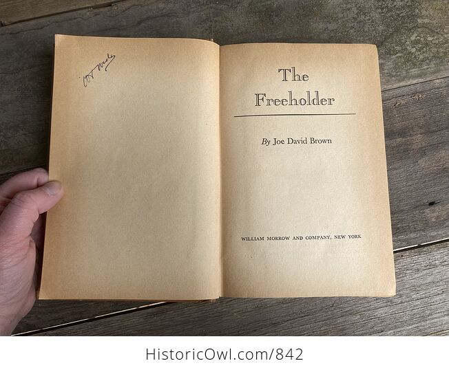 The Freeholder Vintage Book by Joe David Brown C1949 - #nwt8AoJfa1g-4