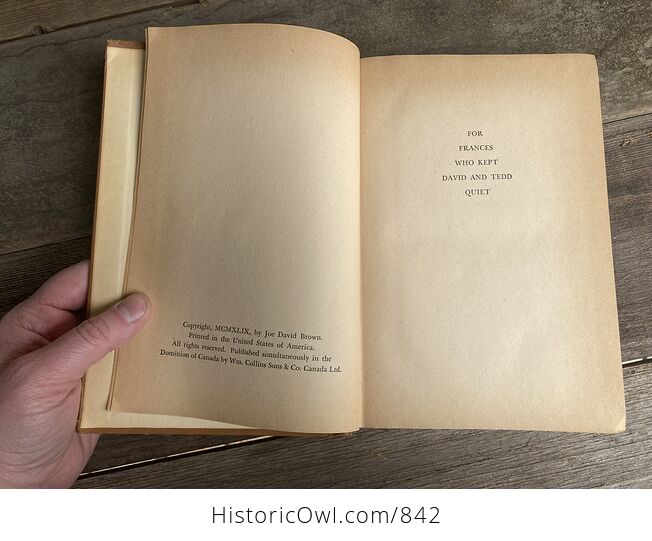 The Freeholder Vintage Book by Joe David Brown C1949 - #nwt8AoJfa1g-5