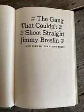 The Gang That Couldnt Shoot Straight Book by Jimmy Breslin C1969 #CczTXBJBMbs