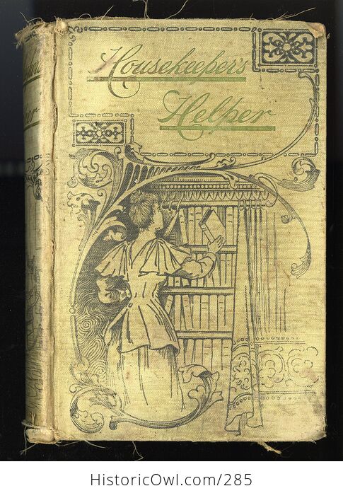 The Housekeepers Helper Antique Illustrated Book C1892 - #i3dMNaGRH80-1