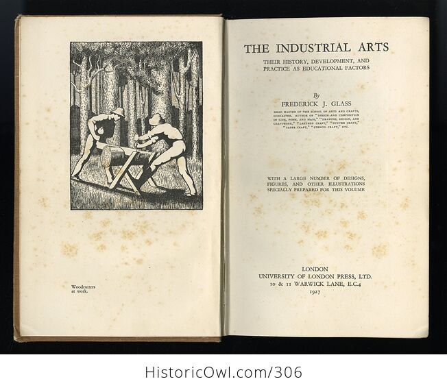 The Industrial Arts Antique Illustrated Book by Frederick J Glass C1927 - #gMZq8uweROI-4