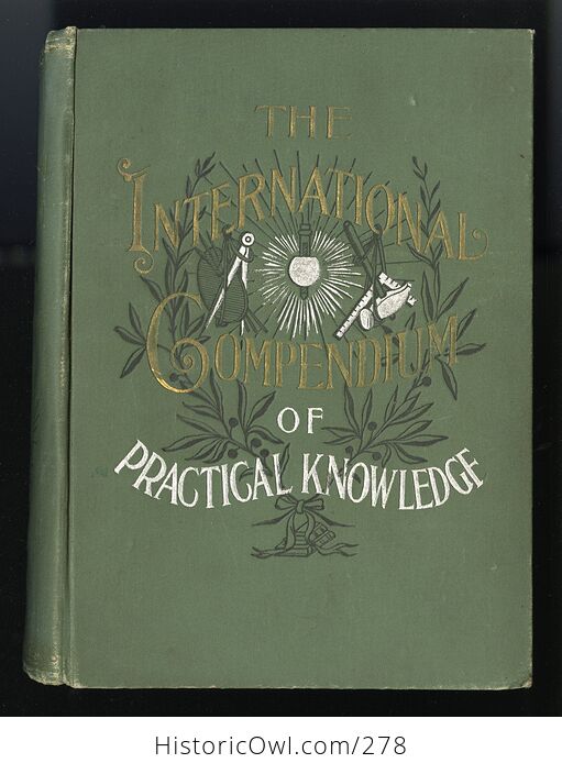 The International Compendium of Practical Knowledge Antique Illustrated Book by K L Armstrong C1895 - #tKSU2iIwJQU-1