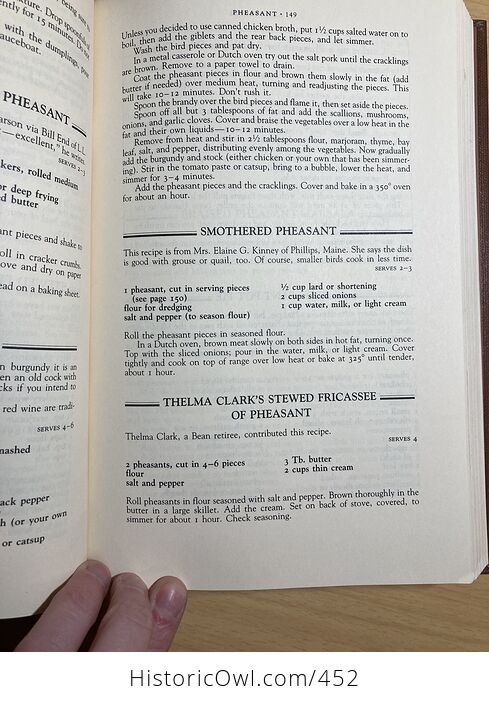 The L L Bean Game and Fish Cookbook by Angus Cameron and Judith Jones C1983 - #uHRK27IyyOg-8