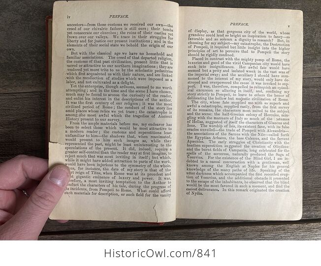 The Last Days of Pompeii Vintage Book by Sir Edwin Bulwer Lytton - #1aURsDbZJuE-9