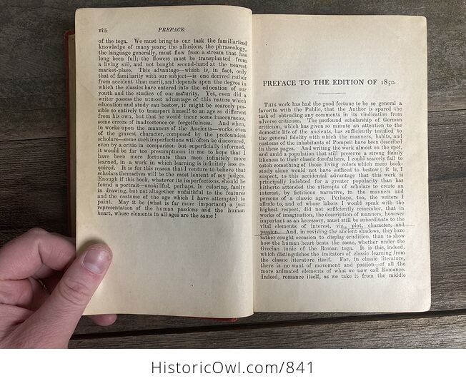 The Last Days of Pompeii Vintage Book by Sir Edwin Bulwer Lytton - #1aURsDbZJuE-11