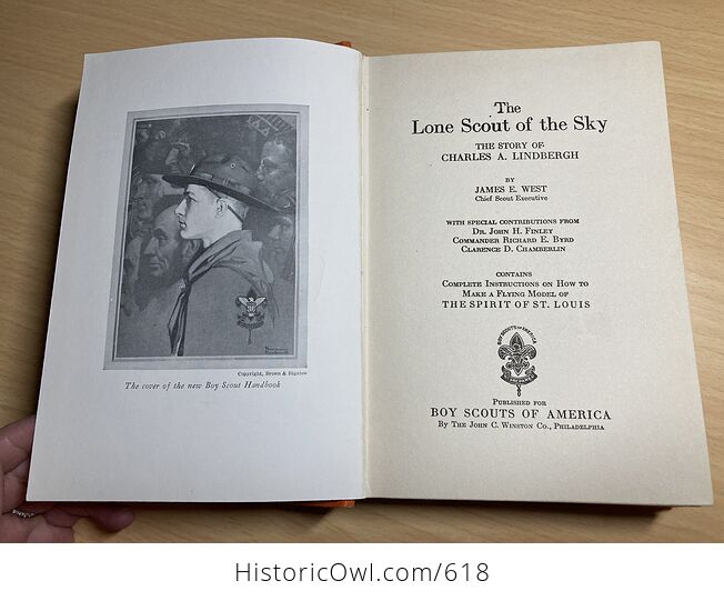 The Lone Scout of the Sky by James West Boy Scouts of America Book C1928 - #Bfl87M2ssMk-7