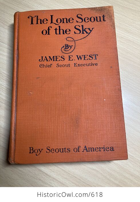 The Lone Scout of the Sky by James West Boy Scouts of America Book C1928 - #Bfl87M2ssMk-1