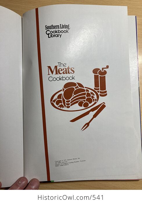 The Meat Cookbook by Southern Living C1971 - #YlNJYTxZ0QM-8