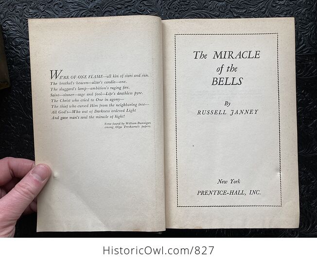The Miracle of the Bells Book by Russell Janney C1946 - #39JM4DszfCo-8