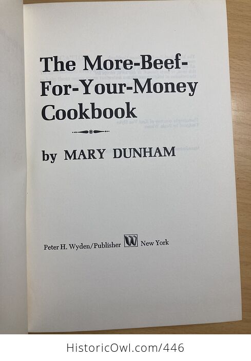 The More Beef for Your Money Cookbook by Mary Dunham C1974 - #gC9N51n5xWk-6