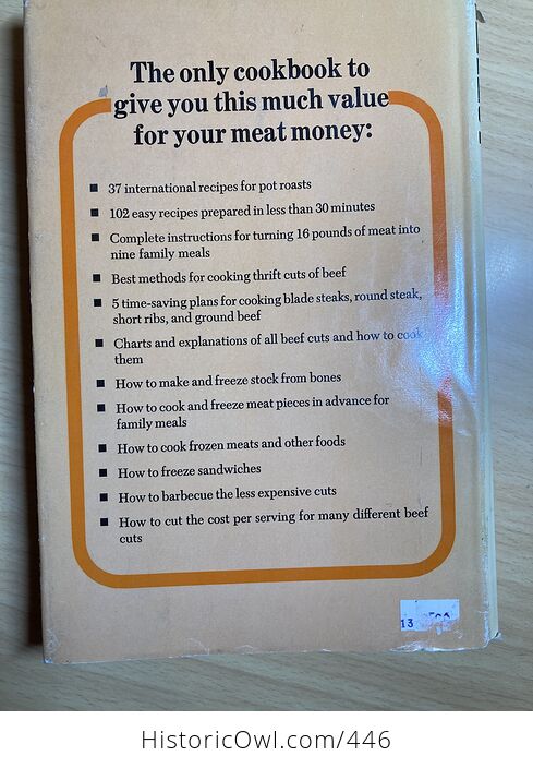 The More Beef for Your Money Cookbook by Mary Dunham C1974 - #gC9N51n5xWk-2