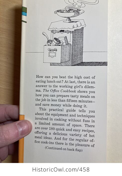 The Office Cookbook by Jody Cameron Malis C1971 - #InSnSCJbF38-3