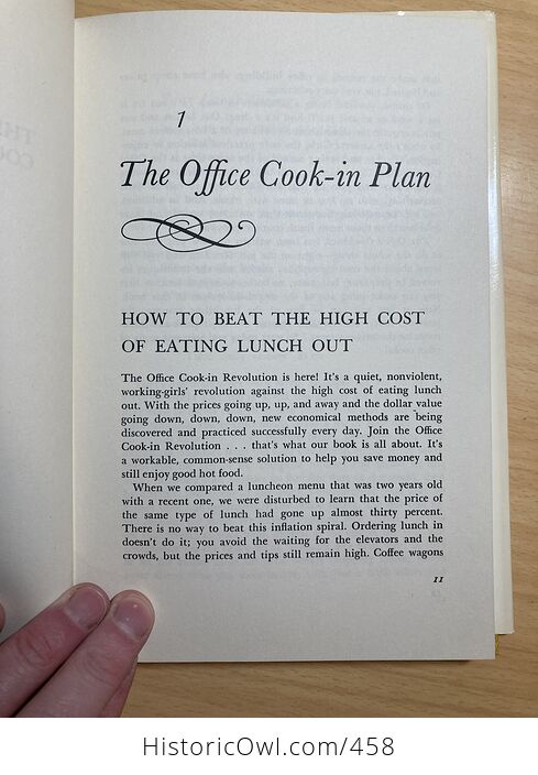 The Office Cookbook by Jody Cameron Malis C1971 - #InSnSCJbF38-9