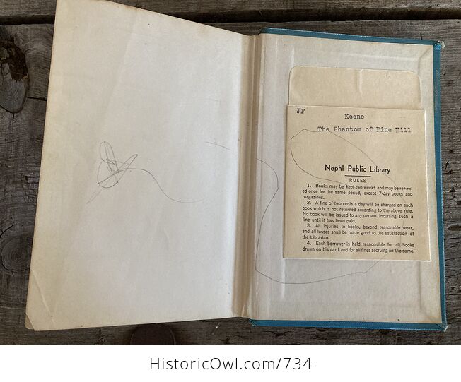 The Phantom of Pine Hill Nancy Drew Mystery Stories Book by Carolyn Keene C1965 - #y9fy2RpC8GU-9