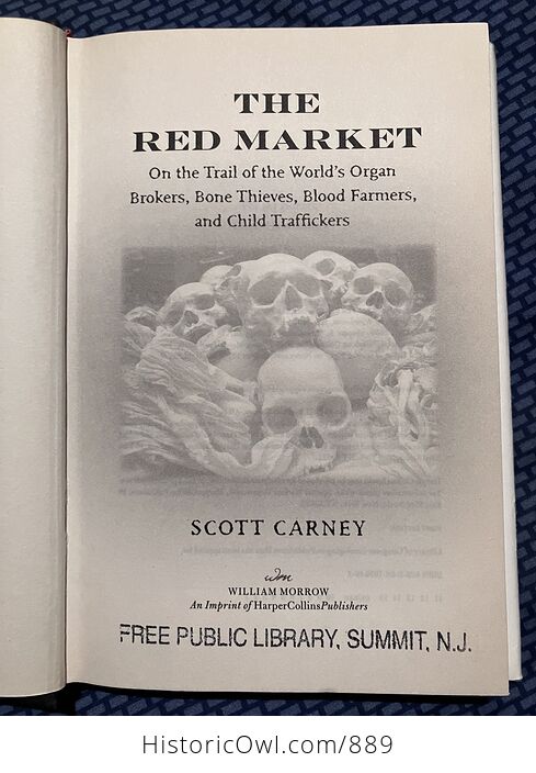 The Red Market by Scott Carney Hardcover Book - #g0K1keUBI2o-3