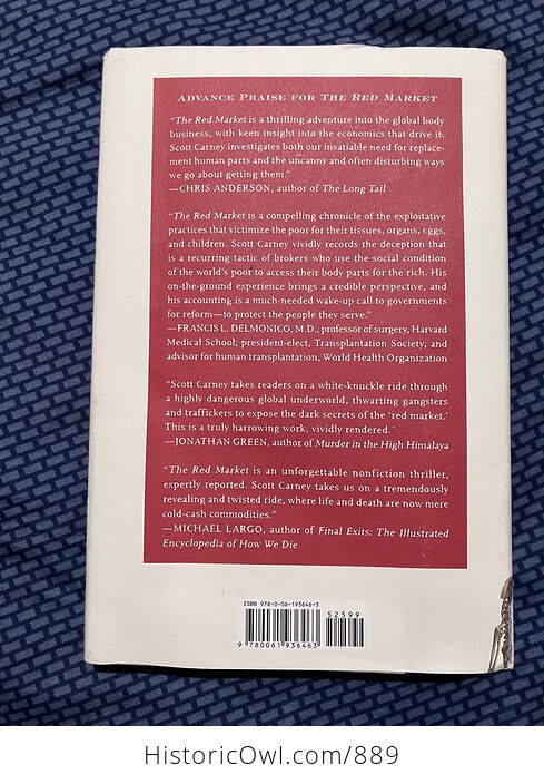 The Red Market by Scott Carney Hardcover Book - #g0K1keUBI2o-6