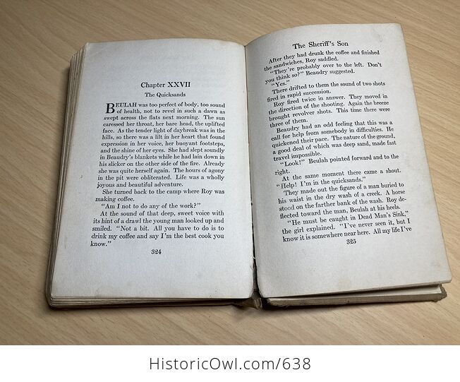 The Sheriffs Son Antique Western Book by William Macleod Raine C1918 - #DUjbOWy7UyY-13