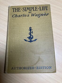 The Simple Life Antique Book by Charles Wagner C1904 #slcp0AsbrJI
