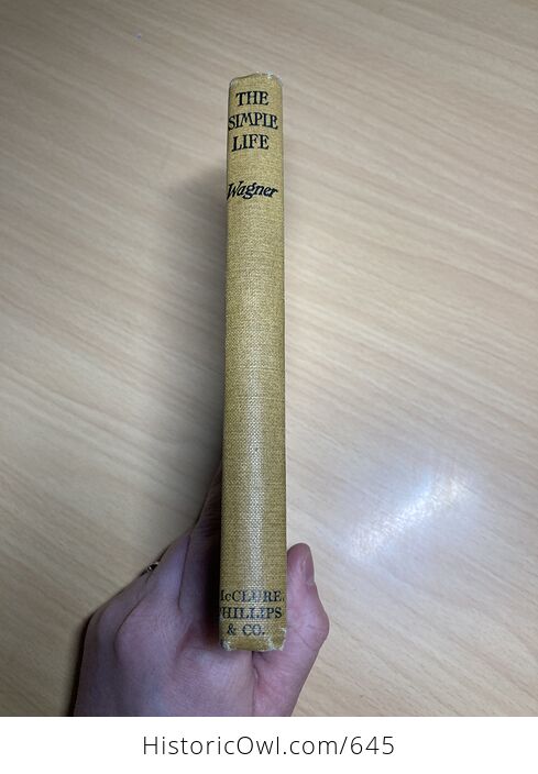 The Simple Life Antique Book by Charles Wagner C1904 - #slcp0AsbrJI-2
