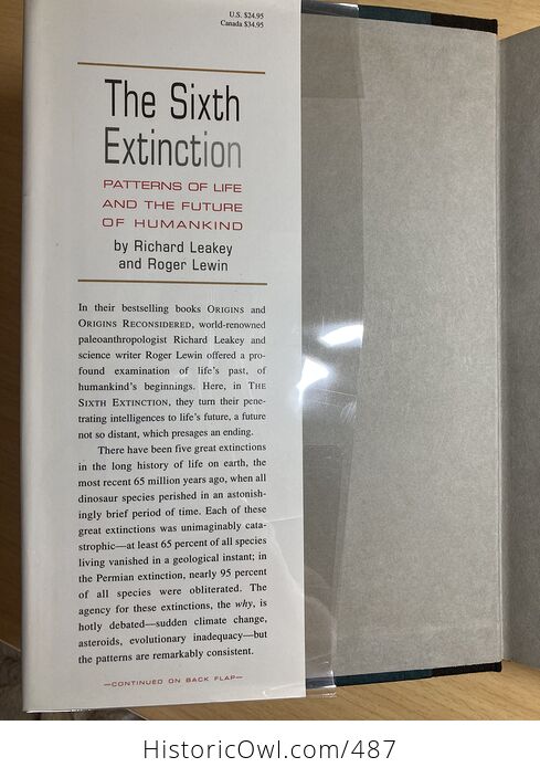 The Sixth Extinction Patterns of Life and the Future of Humankind by Richard Leakey and Roger Lewin C1995 - #nzRoyMfY7Gc-2