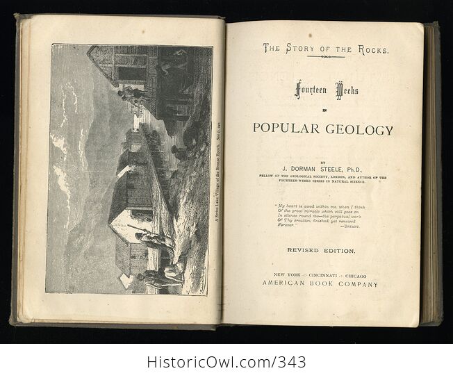 The Story of the Rocks Fourteen Weeks in Popular Geology Antique Illustrated Book by J Dorman Steele C1877 - #ypoyvHEkBp4-3
