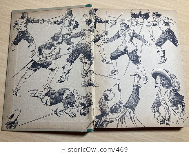 The Three Musketeers Vintage Book by Alexandre Dumas C1946 - #rRme5RLeyVo-4