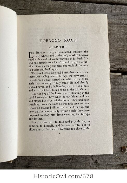 The Unabridged Edition of Tobacco Road by Erskine Caldwell C1932 - #oZV0yBSXkfA-11