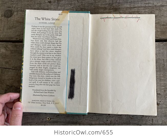 The White Stone Book by Gunnel Linde C1966 - #DYnZeiVQjVM-4