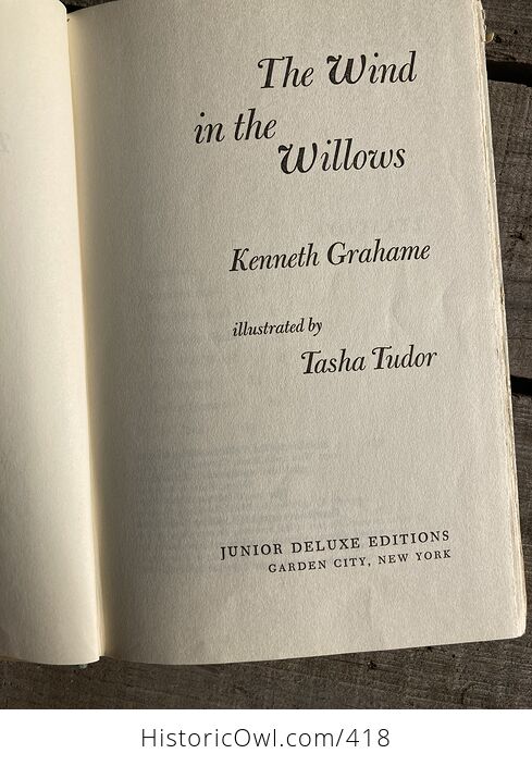The Wind in the Willows Vintage Book by Kenneth Grahame Illustrated by Tasha Tudor C1966 - #bmYfD6jOU5Q-2