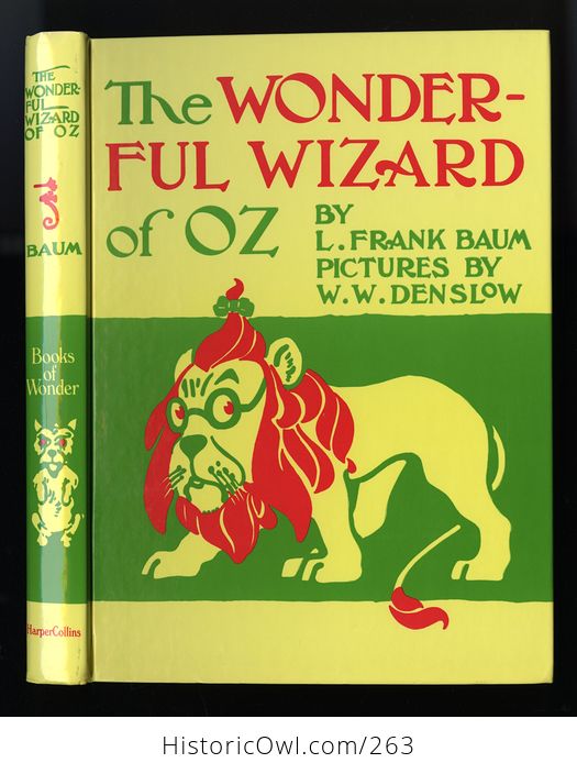 The Wonderful Wizard of Oz 100th Anniversary Edition Hardcover Book L Frank Baum C1987 - #X0l6E6pPw8g-3