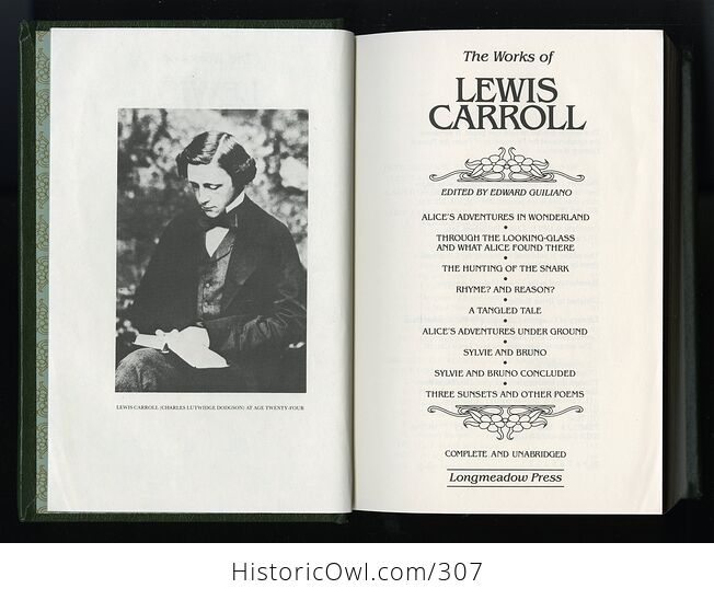 The Works of Lewis Carroll Longmeadow Press C1982 - #6W97VIn1ETU-4