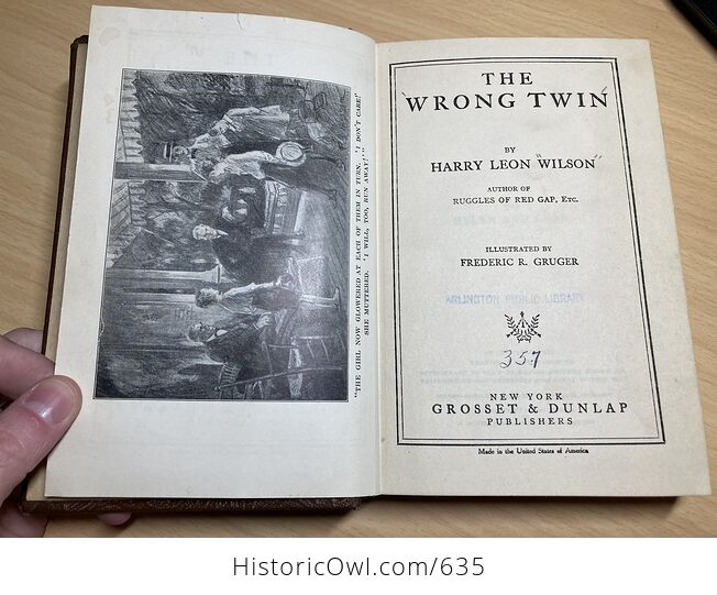 The Wrong Twin Antique Book by Harry Leon Wilson C1921 - #99T2rSJnNt8-6