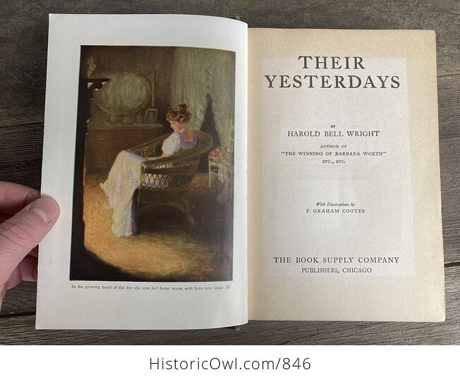 Their Yesterdays by Harold Bell Wright Antique Book C1912 - #fwlTbN73jS8-5