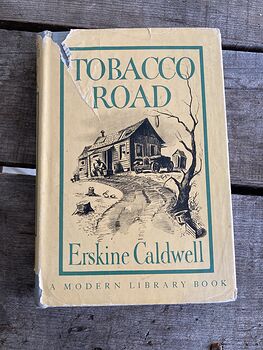 Tobacco Road Vintage Book by Erskine Caldwell C1947 #8Rab0Yj5KrA