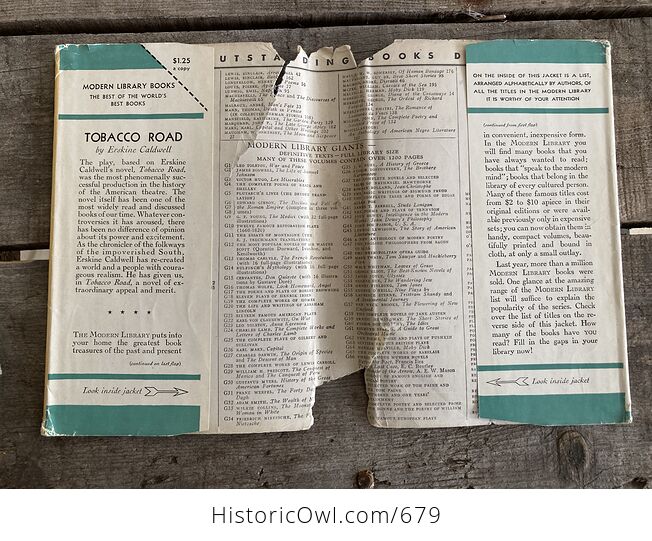 Tobacco Road Vintage Book by Erskine Caldwell C1947 - #8Rab0Yj5KrA-6