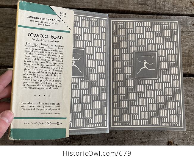 Tobacco Road Vintage Book by Erskine Caldwell C1947 - #8Rab0Yj5KrA-4