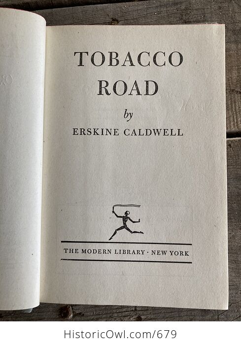 Tobacco Road Vintage Book by Erskine Caldwell C1947 - #8Rab0Yj5KrA-11