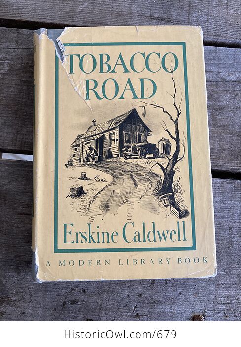 Tobacco Road Vintage Book by Erskine Caldwell C1947 - #8Rab0Yj5KrA-1