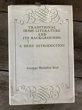 Traditional Irish Literature and Its Backgrounds a Brief Introduction Book by George Brandon Saul C1970 #Dqi8jbRqtHY