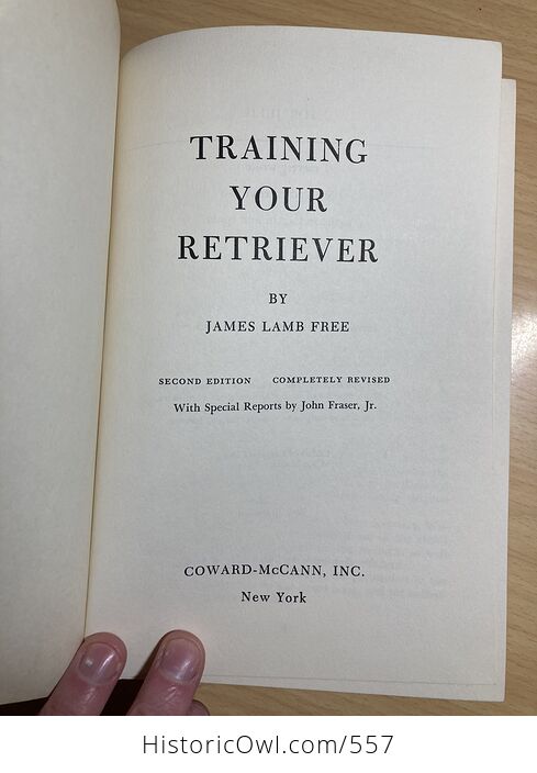 Training Your Retriever Book by James Lamb Free C1963 - #C9aX55BceYY-3
