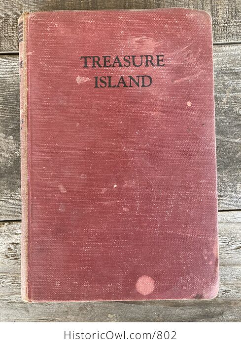 Treasure Island Antique Book by Robert Louis Stevenson - #Tqmn67oD6ho-1