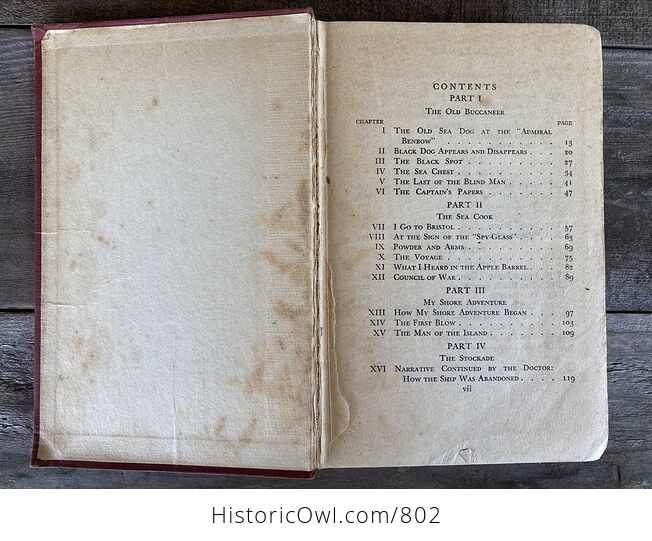 Treasure Island Antique Book by Robert Louis Stevenson - #Tqmn67oD6ho-3
