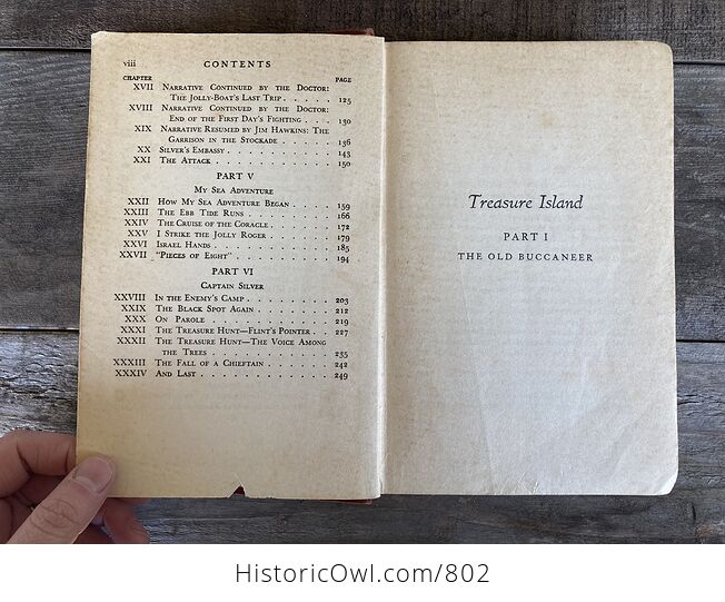 Treasure Island Antique Book by Robert Louis Stevenson - #Tqmn67oD6ho-4
