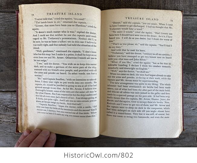 Treasure Island Antique Book by Robert Louis Stevenson - #Tqmn67oD6ho-6