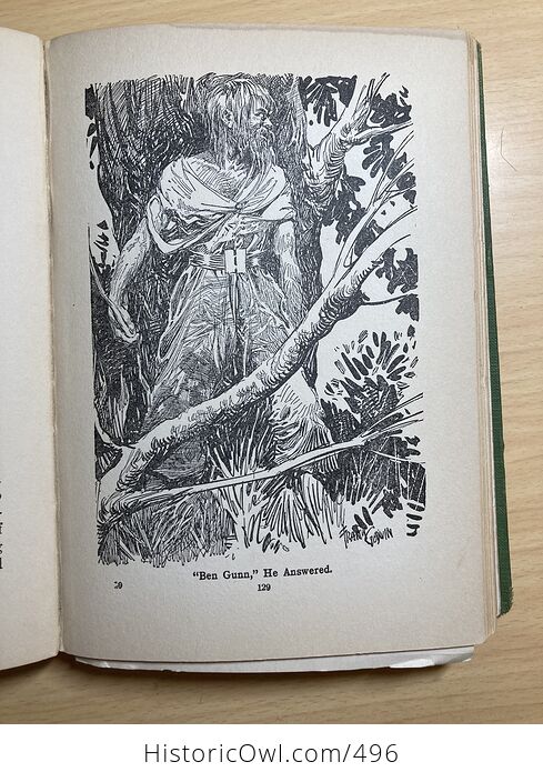Treasure Island Antique Book by Robert Louis Stevenson C1924 - #4Ek821W0QTU-10
