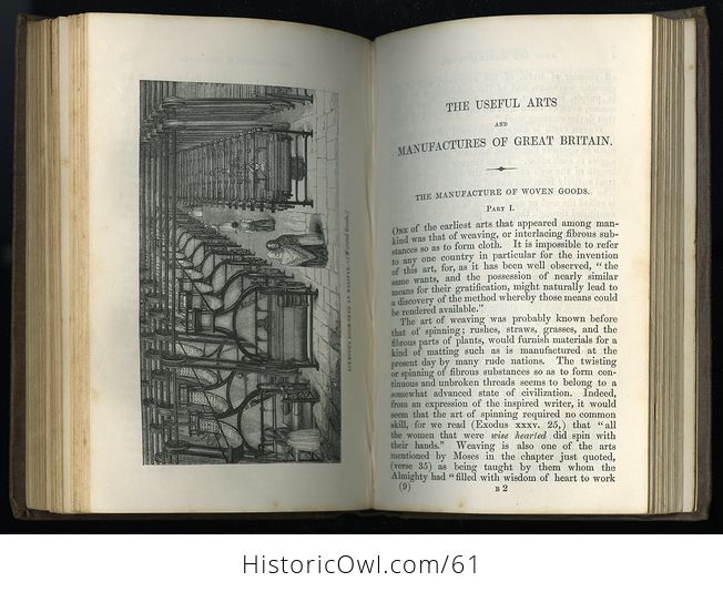Two Volume Set Illustrated Books the Useful Arts and Manufactures of Great Britain C 1854 - #6n3l5LkXoU0-12