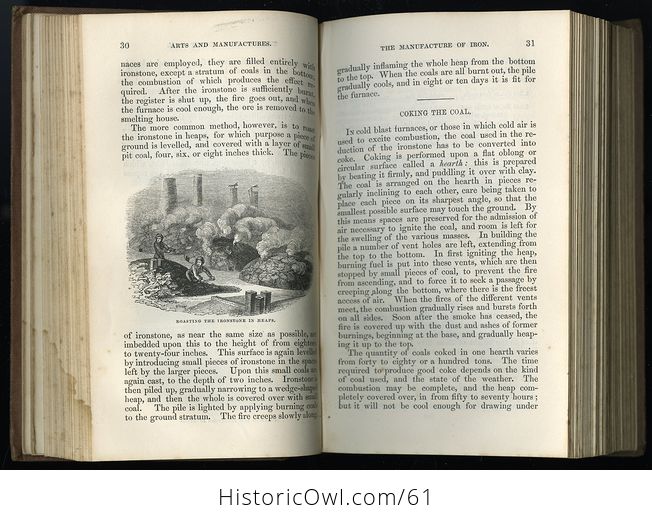 Two Volume Set Illustrated Books the Useful Arts and Manufactures of Great Britain C 1854 - #6n3l5LkXoU0-18