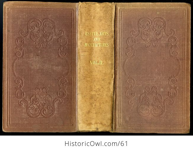 Two Volume Set Illustrated Books the Useful Arts and Manufactures of Great Britain C 1854 - #6n3l5LkXoU0-3
